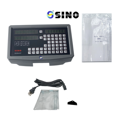 50-60Hz SINO SDS6-2V ระบบอ่านข้อมูลดิจิตอล DRO Kit สำหรับเครื่องเข้ารหัสสเกลเชิงเส้นแก้ว