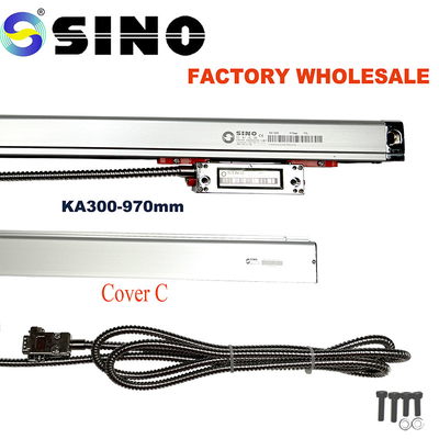 SINO Glass Linear Scale KA300-970mm เครื่องทดสอบระบบการอ่านข้อมูลดิจิตอลสำหรับ Mill Boring CNC