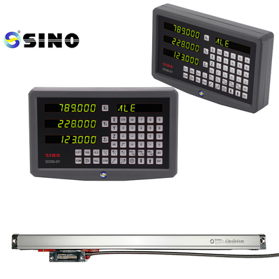 ระบบการอ่านข้อมูลดิจิตอล 3 แกน SDS6-3V สีเทา DRO KA300 Glass Linear Scale Encoder Grating Ruler