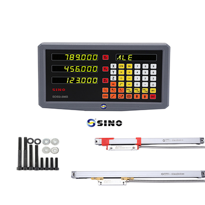 SINO SDS2-3MS ระบบอ่านดิจิตอล 3 แกน DRO Glass Linear Ruler สําหรับเครื่องบด Lathe