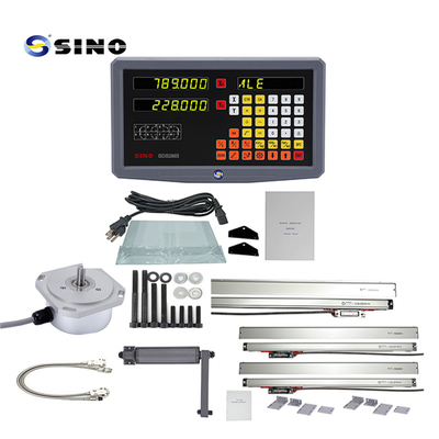 SINO 2 Axes ระบบอ่านดิจิตอล SDS2MS DRO มีหลายฟังก์ชันด้วยขนาดเส้นแก้วสําหรับเครื่องหมุน