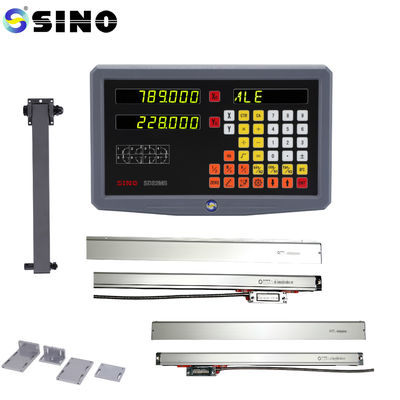 SINO เครื่องหมุนสองแกน DRO ขนาดเล็ก 100V-240V มัลติฟังก์ชัน
