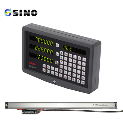 ระบบการอ่านข้อมูลดิจิตอล 3 แกน SDS6-3V สีเทา DRO KA300 Glass Linear Scale Encoder Grating Ruler