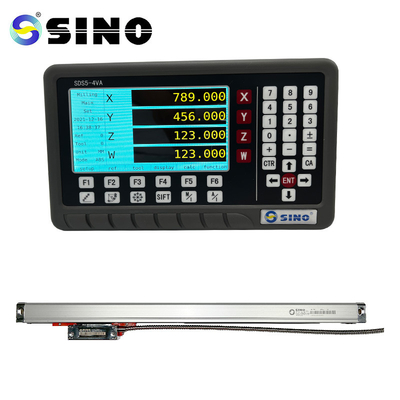 ชุดครบถ้วน 4 แกน LCD Digital Readout DRO Glass Linear Scale Encoder Sensor สําหรับเครื่องบด