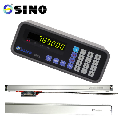TTL แกนเดี่ยว SINO ระบบอ่านค่าดิจิตอล DRO SDS3-1 พร้อมฝาครอบใส Linear Encoder สำหรับเครื่องกลึงและเครื่องกัด