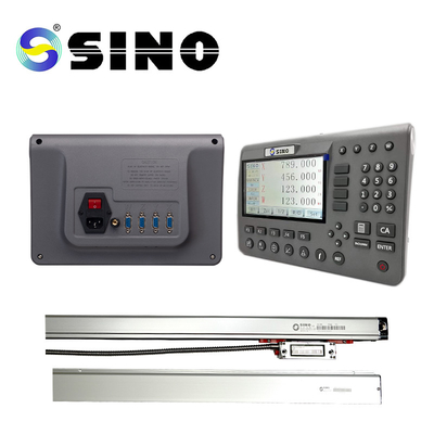 SINO SDS200 หน้าจอขนาดใหญ่ LCD Digital Readout Kits KA-300 Optical Encoder Linear Scale