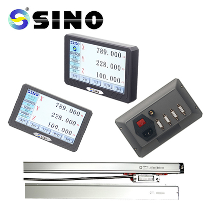 SINO SDS200S โลหะ 3 แกน LCD Digital Readout แสดงผล DRO Kit Grating Scale Encoder