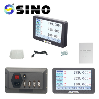 SINO SDS200S Digital Readout Kits DRO 3 Axis LCD Full Touch Screen สําหรับเครื่องบดหมุนปรับขนาดเส้น
