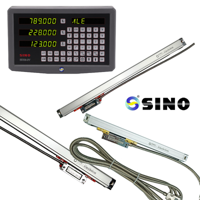 เครื่องหมุน 2 3 Axis Digital Readout Encoder ด้วยขนาดเส้น 1μM สําหรับ SINO KA600-2100mm DRO