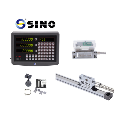 SINO SDS6-3V เครื่องวัดขนาดเส้นกระจก เครื่องหมุน อ่านดิจิตอล DRO 3 แกน 1um