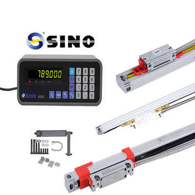 TTL แกนเดี่ยว SINO ระบบอ่านค่าดิจิตอล DRO SDS3-1 พร้อมฝาครอบใส Linear Encoder สำหรับเครื่องกลึงและเครื่องกัด