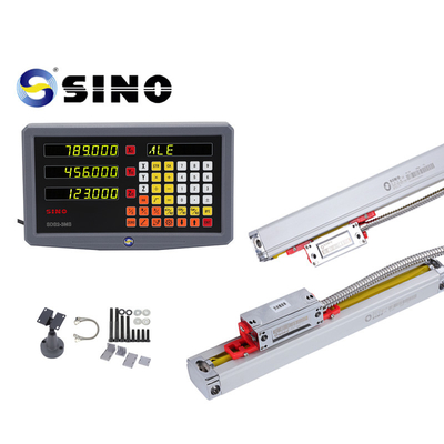 SINO SDS2-3MS ระบบอ่านดิจิตอล 3 แกน DRO Glass Linear Ruler สําหรับเครื่องบด Lathe