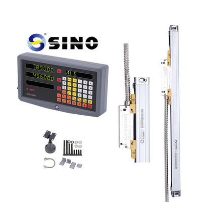 SINO Digital Readout SDS 2-3MS 2 Axes โลหะ LCD เต็มสําหรับเครื่องบด DRO ความละเอียด 0.005 มิลลิเมตร