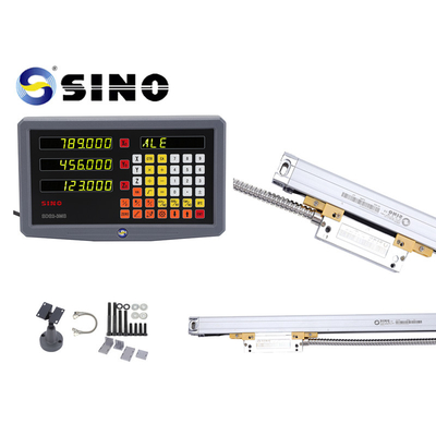 SINO Digital Readout SDS 2-3MS 2 Axes โลหะ LCD เต็มสําหรับเครื่องบด DRO ความละเอียด 0.005 มิลลิเมตร