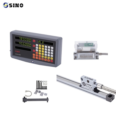 SINO Digital Readout SDS 2-3MS 2 Axes โลหะ LCD เต็มสําหรับเครื่องบด DRO ความละเอียด 0.005 มิลลิเมตร