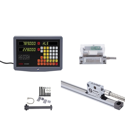 SINO SDS 2MS DRO Kits Glass Linear Scale For Milling Lathe TTL 2 Axis Digita Readout ระบบเครื่องมือทดสอบ