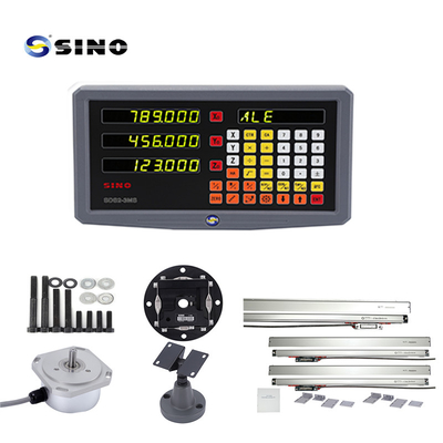 SINO SDS2-3MS ระบบการอ่านดิจิตอลสําหรับเครื่องหมุนและเครื่องบดที่มีจอเลข 3 แกน