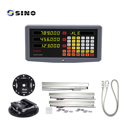 SINO SDS2-3MS ระบบการอ่านดิจิตอลสําหรับเครื่องหมุนและเครื่องบดที่มีจอเลข 3 แกน