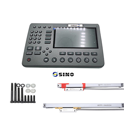 SINO SDS200 4 Axis โลหะ LCD SINO ระบบอ่านดิจิตอล 285x195x53cm ทนทานกับ Linear Encoder Kit สําหรับ Lathe