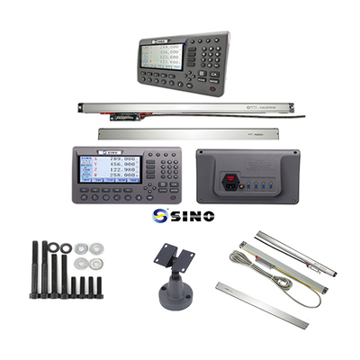 SINO SDS200 4 Axis โลหะ LCD SINO ระบบอ่านดิจิตอล 285x195x53cm ทนทานกับ Linear Encoder Kit สําหรับ Lathe