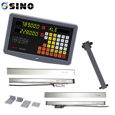 มวลฟังก์ชันที่มีขนาดเส้นสําหรับ Lathe Mill 2 แกน SDS2MS SINO Lathe ระบบอ่านดิจิตอล AC 100-240V