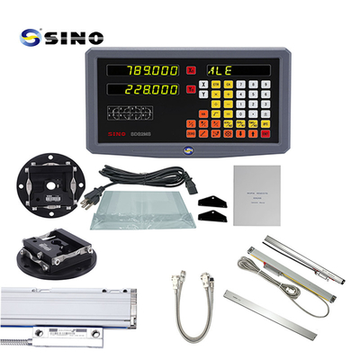 SINO ระบบอ่านดิจิทัล Lathe 2 แกน SDS2MS AC 100-240V มีหลายฟังก์ชันด้วยขนาดเส้นสําหรับเครื่อง lathes และเครื่องบด
