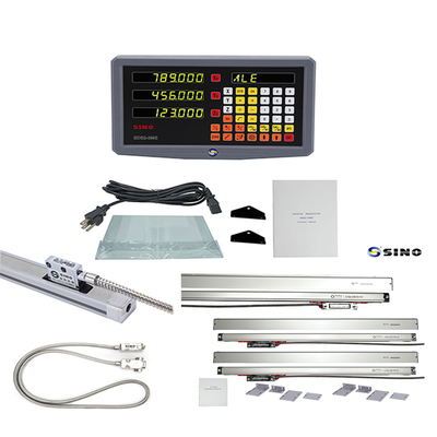 ระบบอ่านดิจิตอล SINO SDS2-3MS DRO สําหรับเครื่องหมุนและเครื่องบดด้วยเครื่องแสดงเลข 3 พิกัด