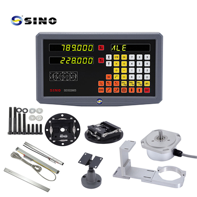 ระบบอ่านค่าดิจิตอล SINO SDS2MS อุปกรณ์มัลติฟังก์ชั่นสำหรับเครื่องกัดและเครื่องกลึง อินพุต AC 100-240V และ Linear Encoder