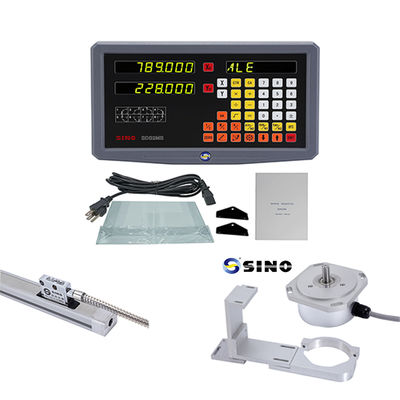 จอแสดงผลแบบออปติคอล 2 แกน SINO พร้อมตัวเข้ารหัสเชิงเส้น, ความยาว 70-1020 มม., สำหรับเครื่องกัด เครื่องกลึง เครื่องคว้าน