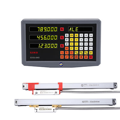 TTL สัญญาณดิจิตอลอ่านค่า SINO SDS2-3MS 3-Axis DRO พร้อมชุดสเกล Linear Encoder แก้วสำหรับเครื่องกัด